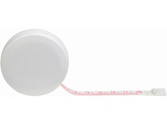 Рулетка Button, 1,5 м (белый)