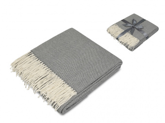 Плед акриловый Dapple 160 х 210 см (серый)