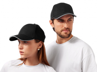 Бейсболка Cancun (черный, белый)