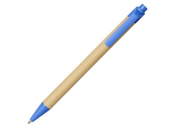 Шариковая ручка Berk из переработанного картона и кукурузного пластика, cиний