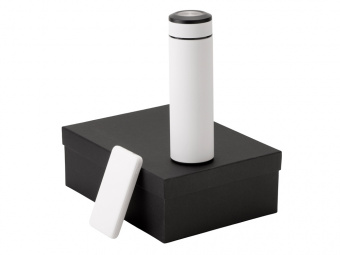 Подарочный набор COLOR IT c термосом и повербанком (белый)