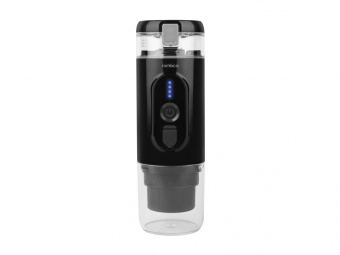 Портативная кофемашина с подогревом Barista 2 с логотипом Rombica (черный)