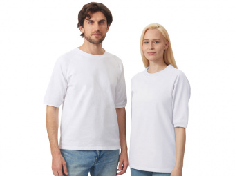 Футболка c рукавом реглан Warsaw унисекс (белый)