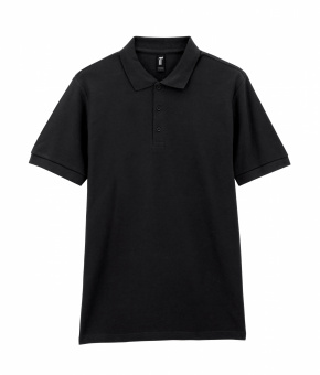 Футболка поло PREMIUM COTTON ADULT DOUBLE PIQUE, ЧЕРНЫЙ XL