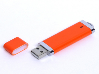 USB 3.0- флешка промо на 32 Гб прямоугольной классической формы (оранжевый)