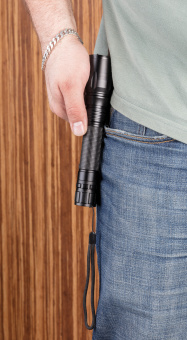Фонарик CREE heavy duty, 10W, черный
