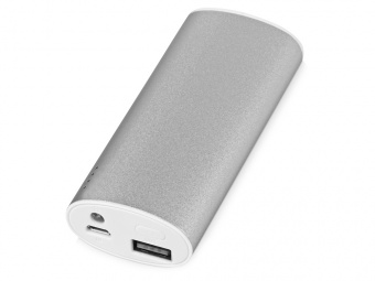 Портативное зарядное устройство Квазар, 4400 mAh (серебристый)