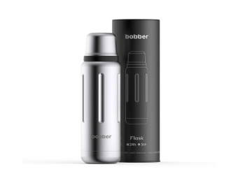 Вакуумный термос Flask, 470 мл (серебристый)