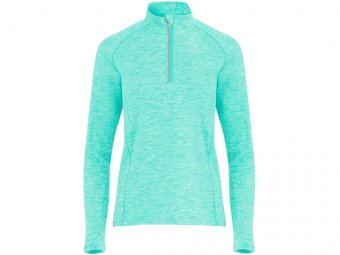 Толстовка с воротом на молнии Melbourne женская (зеленый)