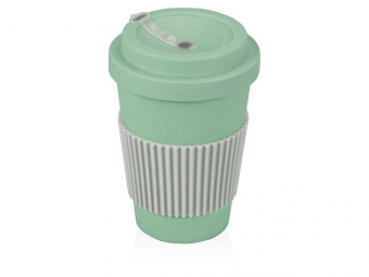 Термокружка из натуральных волокон Muffin (бежевый, оливковый)