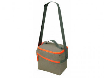 Изотермическая сумка-холодильник Neo Classic c контрастной молнией (серый, оранжевый)