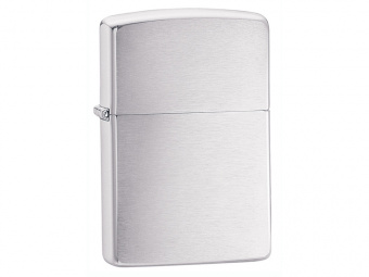 Зажигалка ZIPPO Classic с покрытием Brushed Chrome (серебристый)