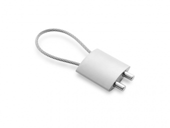 Брелок из металла LOCK (серебристый)