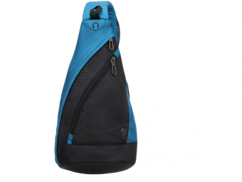 Рюкзак с одним плечевым ремнем (черный, синий)