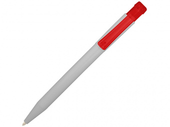 Ручка пластиковая шариковая York (красный, белый)