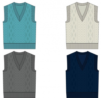 Жилет оверсайз на заказ Tricksy Terra Grand, акрил Жилет оверсайз на заказ Tricksy Terra Grand, акрил