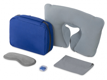 Набор для путешествий Comfy Flight (синий, серый, серый)