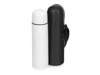 Термос Ямал с чехлом (белый)