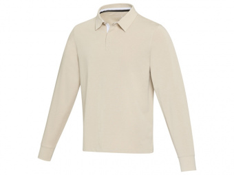 Толстовка-поло Clyde унисекс (бежевый)