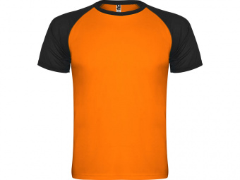 Спортивная футболка Indianapolis мужская (неоновый оранжевый, черный)