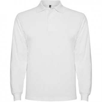 Футболка поло ESTRELLA L/S мужская, БЕЛЫЙ 3XL