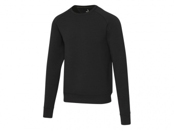 Спортивный свитер с круглым вырезом Yukon из интерлока, унисекс (черный)