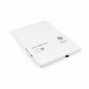 Блокнот линованный Pininfarina из каменной бумаги в мягкой обложке, А5, белый