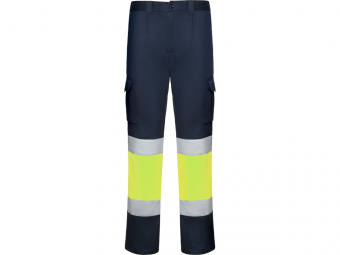 Брюки Daily stretch HV со светоотражающими полосами, мужские (navy, неоновый желтый)