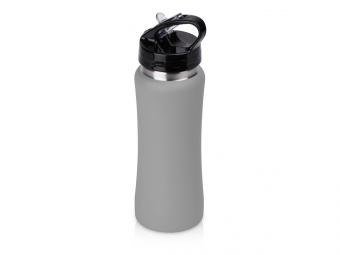 Бутылка для воды Bottle C1, soft touch, 600 мл (серый)