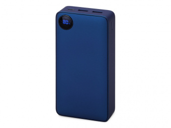Внешний аккумулятор Mild Pro c быстрой зарядкой QC/PD, металлик soft-touch, 20 000 mAh (синий)