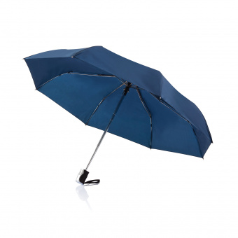 Складной зонт-автомат Deluxe 21,5\, темно-синий"