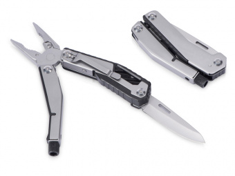 Мультитул-пассатижи Scopus 4-в-1 с двумя отвертками (серебристый, черный)