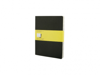 Набор записных книжек Cahier, ХLarge (в клетку) (черный)