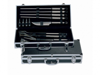 Набор для барбекю Suya (серебристый, черный)