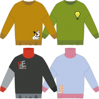 Свитер оверсайз Tricksy Net Grunge на заказ, акрил Свитер оверсайз Tricksy Net Grunge на заказ, акрил