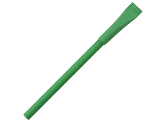 Ручка картонная с колпачком Recycled (зеленый)