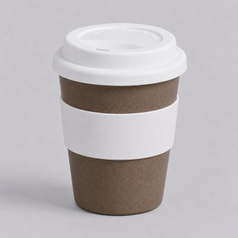 Стакан из бамбукового волокна Café (белый, серый)
