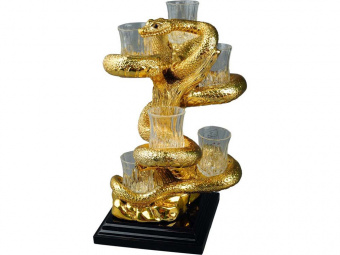 Набор За ваше здоровье (золотистый, прозрачный, коричневый)