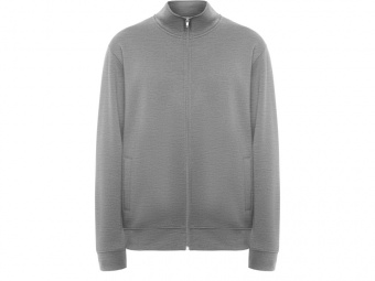 Толстовка на молнии Ulan унисекс (серый меланж)