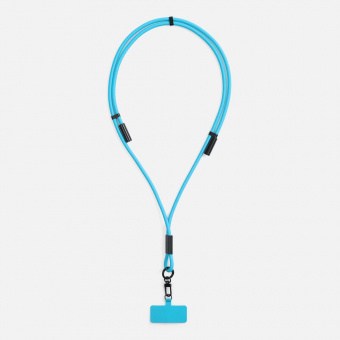 Кабель-ланьярд energyFlex Power Delivery 60 Вт, голубой