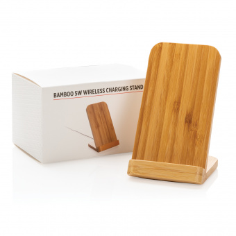 Док-станция для беспроводной зарядки Bamboo, 5 Вт