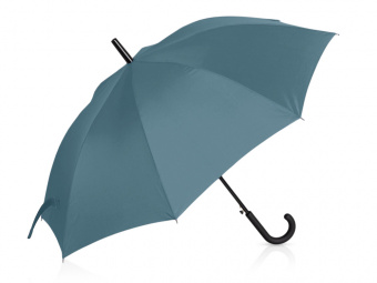 Зонт-трость Reviver с куполом из переработанного пластика (антрацит)