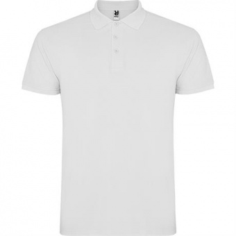Футболка поло STAR мужская, БЕЛЫЙ S