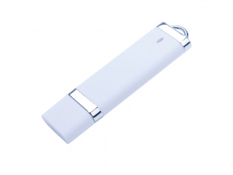 USB 2.0- флешка на 8 Гб Орландо, soft-touch (белый)
