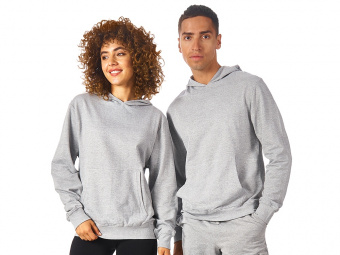 Худи Warsaw, унисекс (серый меланж)