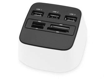 USB Hub на 3 порта Рошфор (черный, белый)