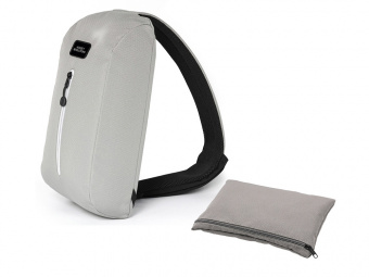 Сумка-слинг Nomad на одно плечо из водостойкого переработанного пластика (серый)