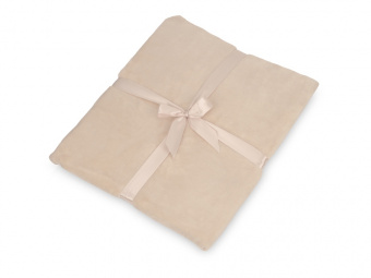 Плед флисовый Natty из переработанного пластика (бежевый)