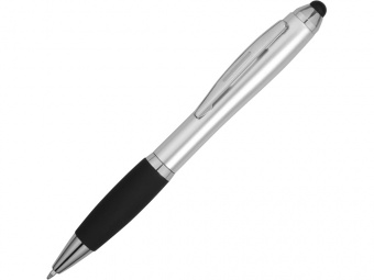 Ручка-стилус шариковая Nash (черный, серебристый)