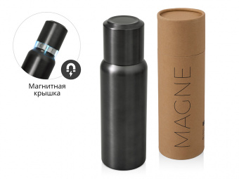 Вакуумный термос c магнитной крышкой Magne, 500 мл (темно-серый)